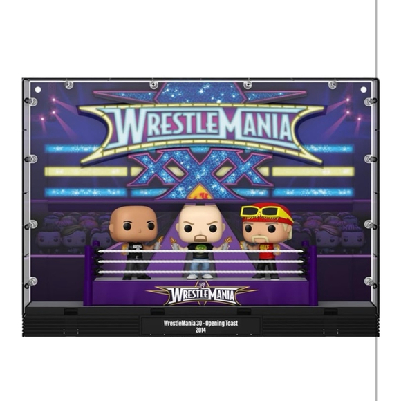 Funko Pop! Moments Deluxe: WWE - Wrestlemania 30 - Opening Toast, The Rock, Ston - Picture 2 of 3